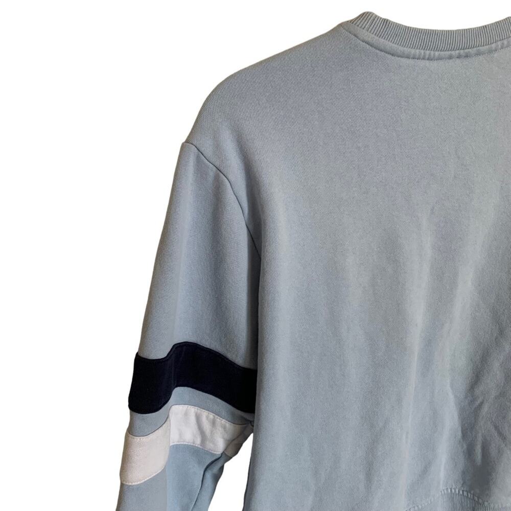 Fila | Women's Natalie Pullover Crewneck Sweatshirt big logo vintage feel stripe - Picture 6 of 14